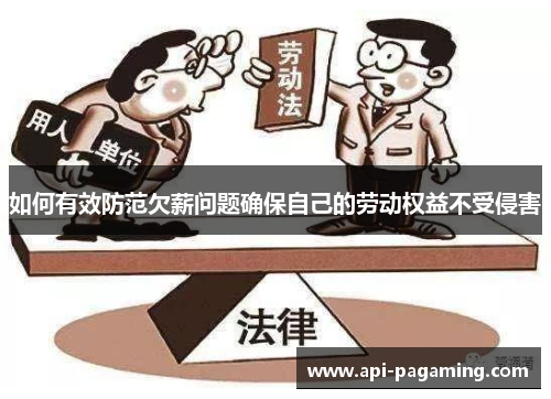 如何有效防范欠薪问题确保自己的劳动权益不受侵害